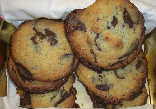 Cookies med chokolade og mandler